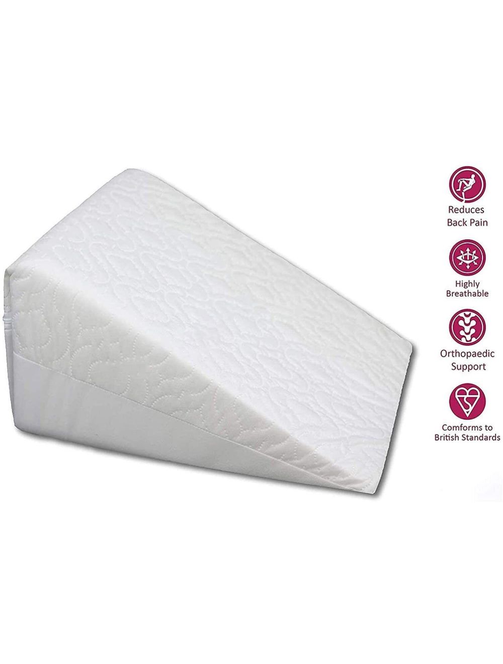 Bed wedge support pillow for back fashion pain