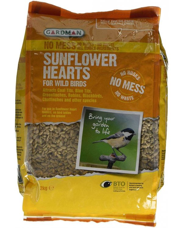 Gardman A06425 2 Kg Sunflower Hearts Multi Colour