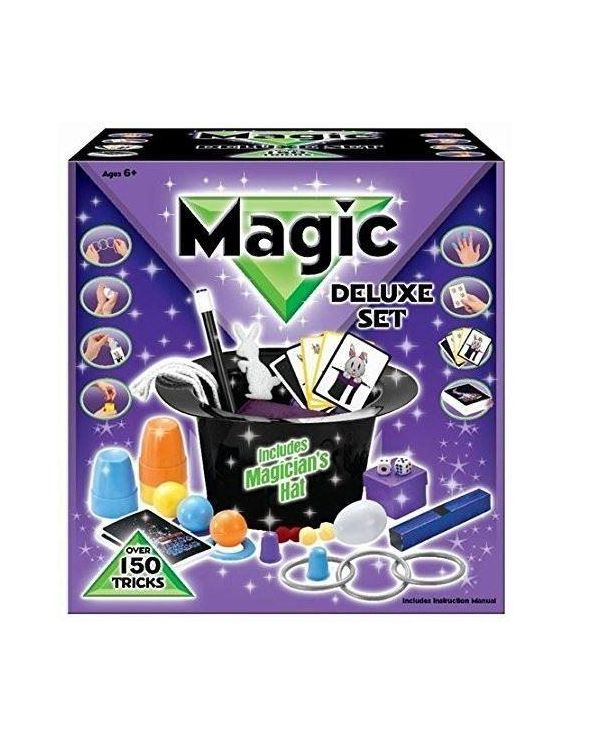 Deluxe Magicians Hat Magic Set 150 Tricks Kids Children Play Toys Game