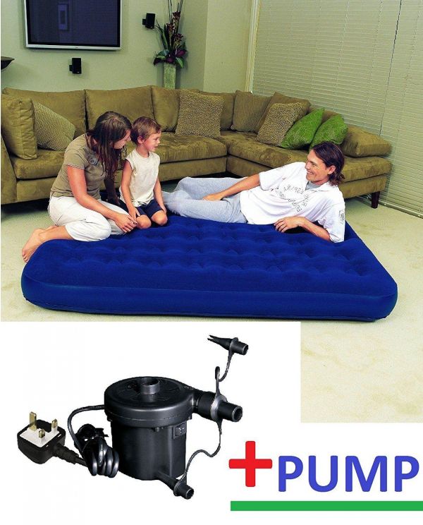 Buy Bestway Comfort Quest Double Flocked Air Bed With Pump From Unibos