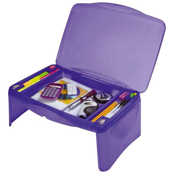 Kids Portable Folding Lap Desk Writing Table With Storage