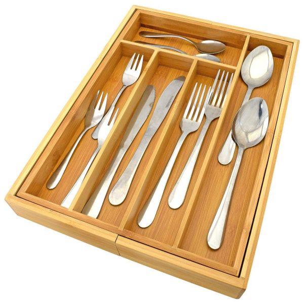 Buy Wooden Expandable Cutlery Drawer Storage Tray From Unibos
