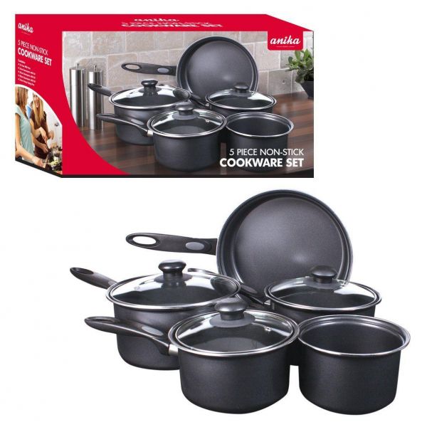 non stick frying pan set with lids