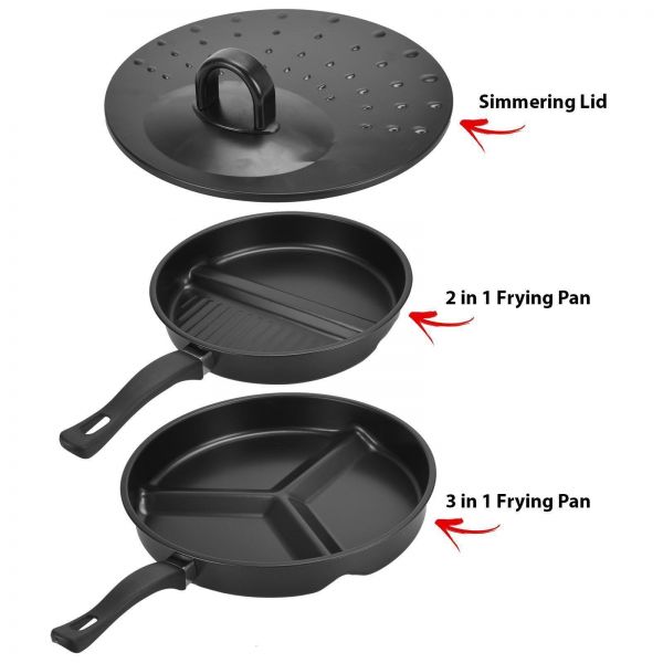 3 in 1 frying pan