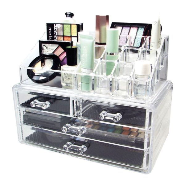Taylor Brown Clear Acrylic Makeup Organiser Storage Stand For