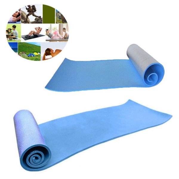 Roll Up Camping Fitness And Beach Mat Blue