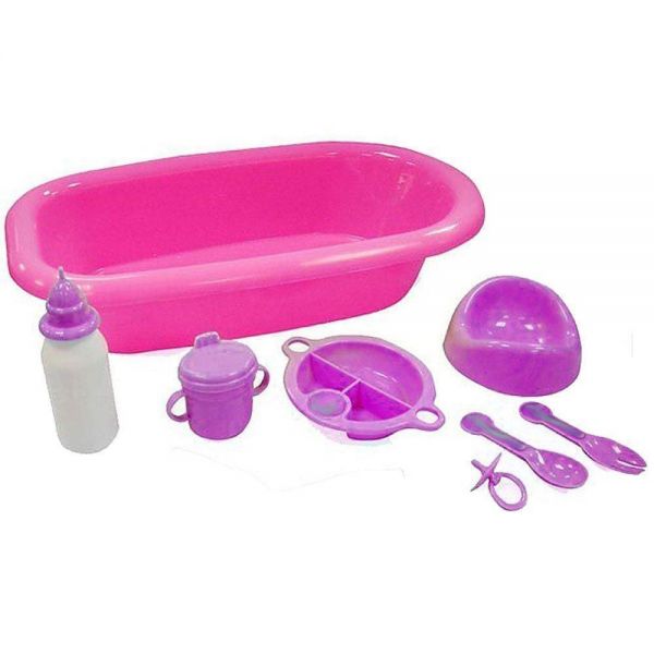 baby doll and bath set